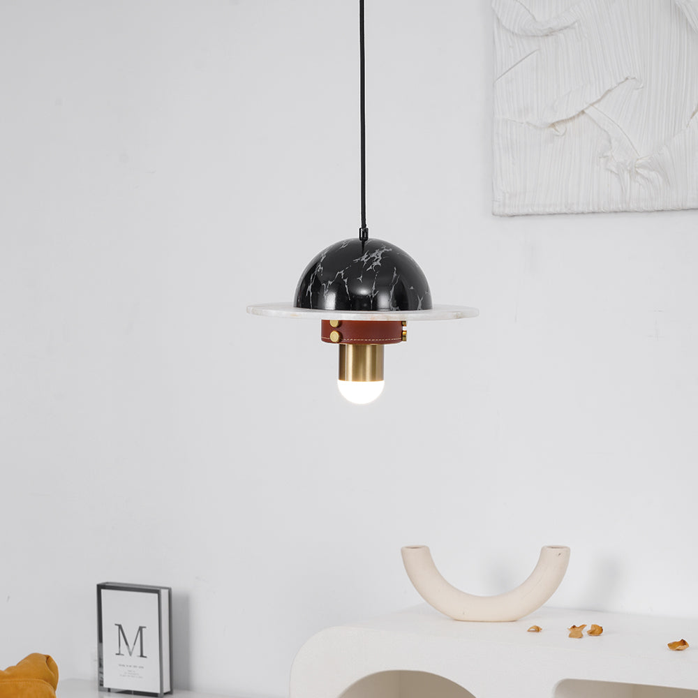 Jutta Pendant Lamp Marble Leather Fusion - Letslighting