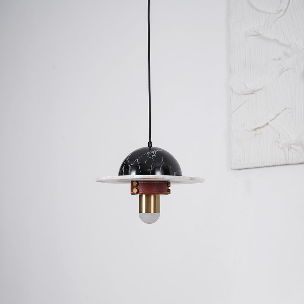 Jutta Pendant Lamp Marble Leather Fusion - Letslighting