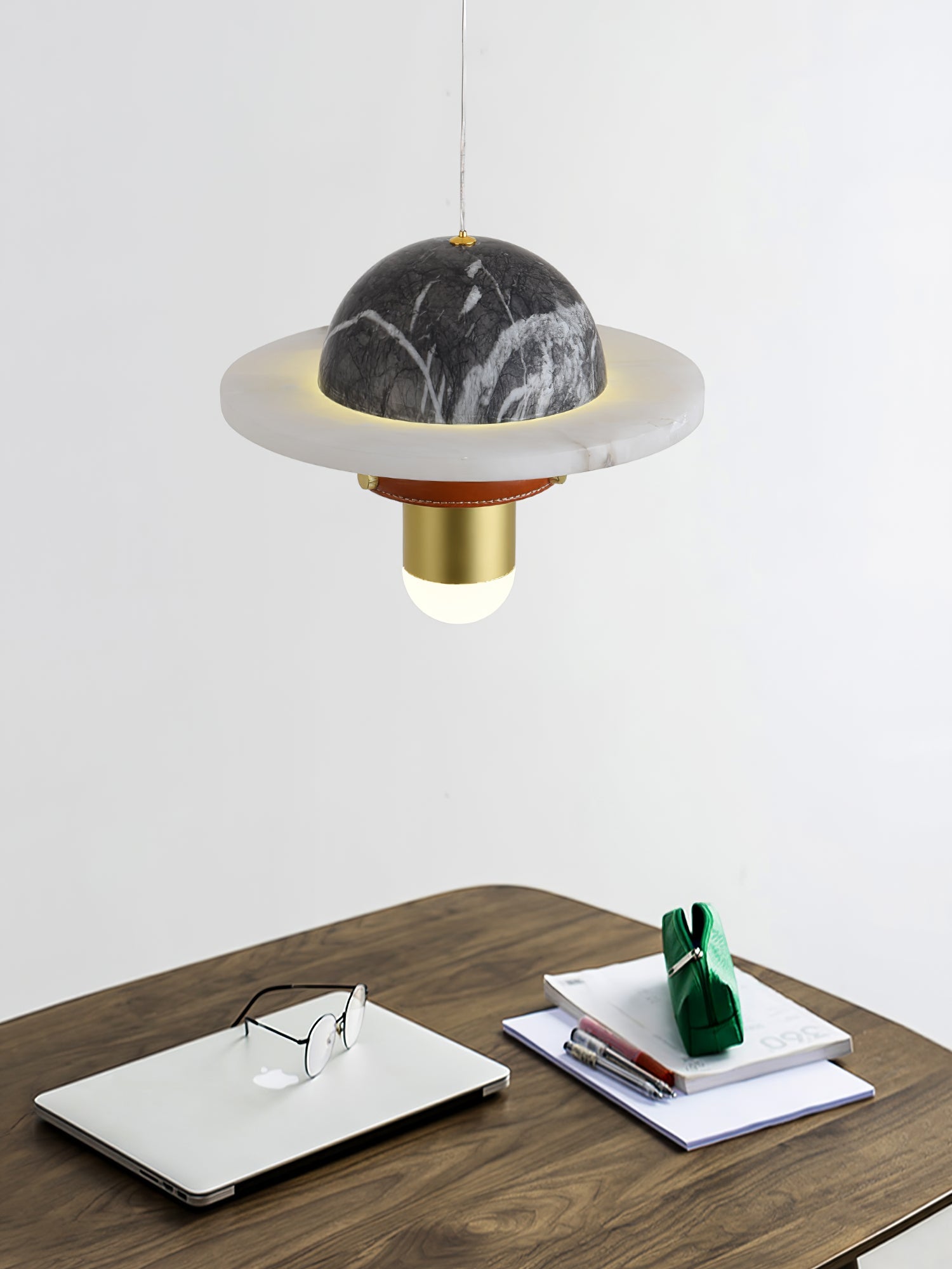 Jutta Pendant Lamp Marble Leather Fusion - Letslighting