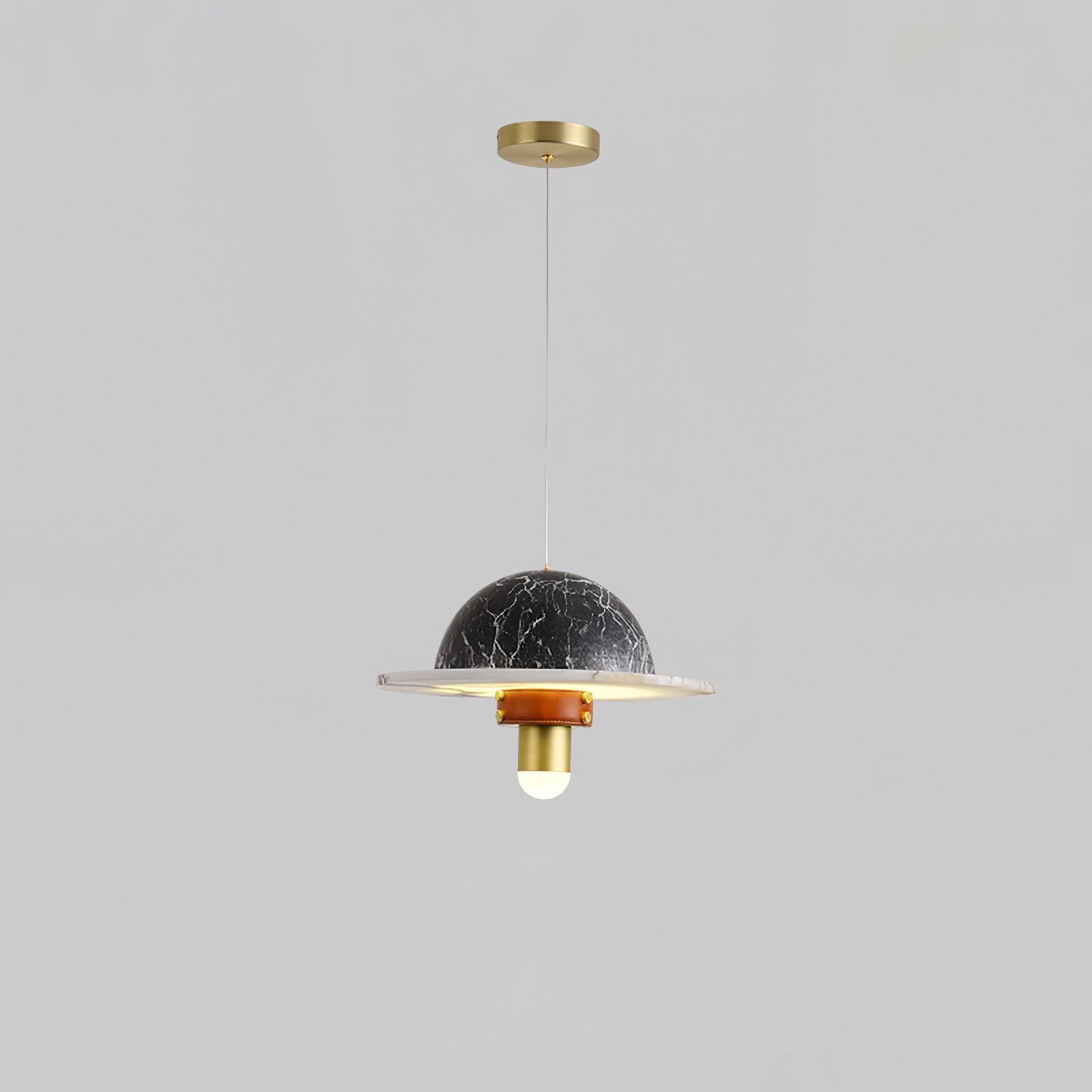 Jutta Pendant Lamp Marble Leather Fusion - Letslighting