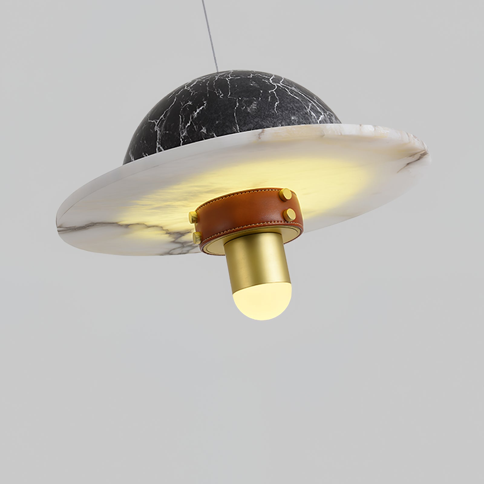 Jutta Pendant Lamp Marble Leather Fusion - Letslighting