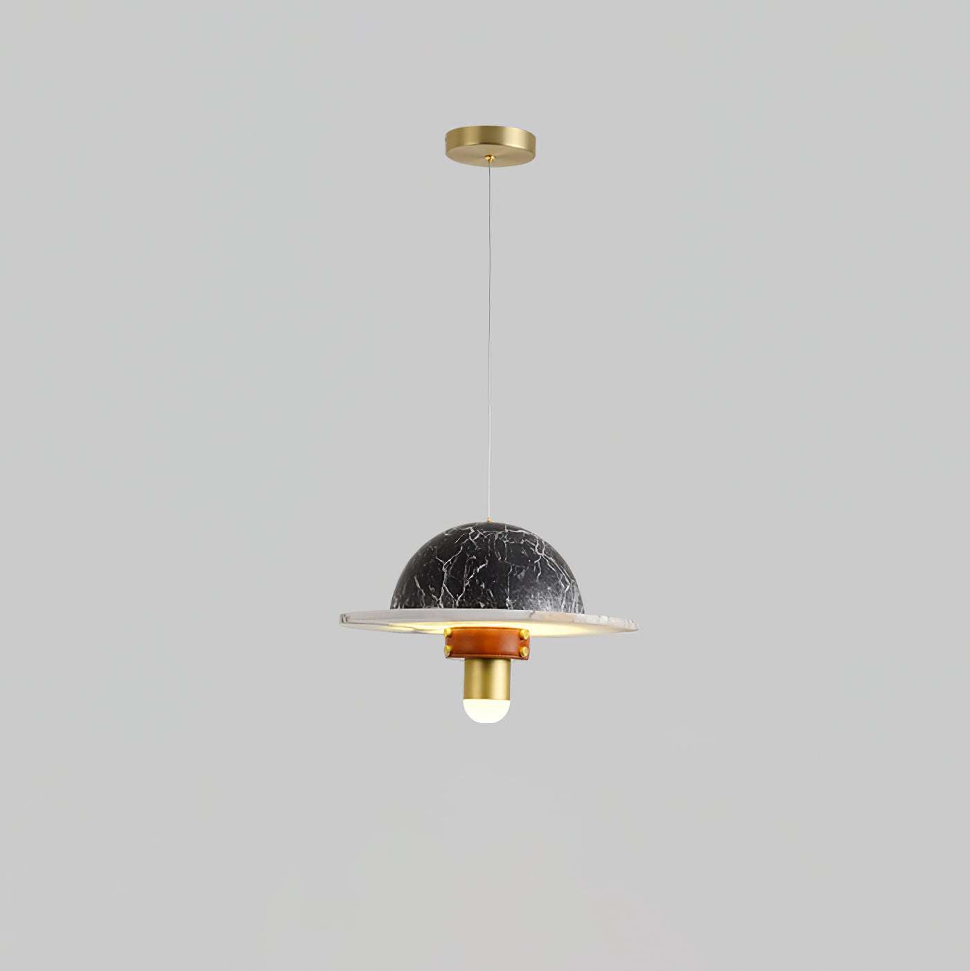 Jutta Pendant Lamp Marble Leather Fusion - Letslighting