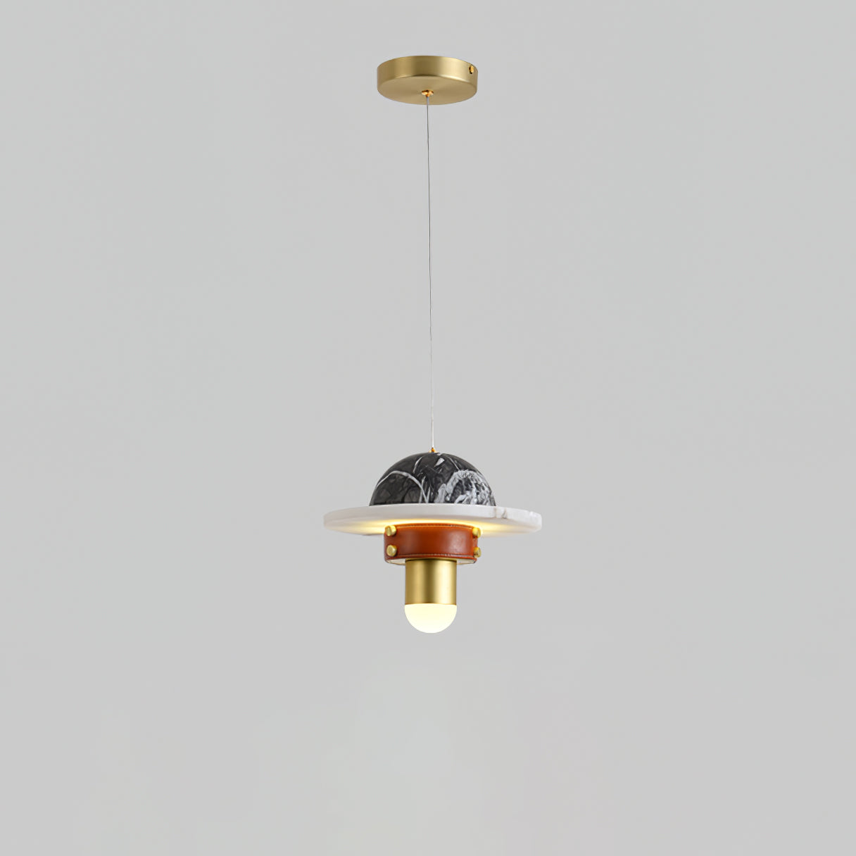 Jutta Pendant Lamp Marble Leather Fusion - Letslighting