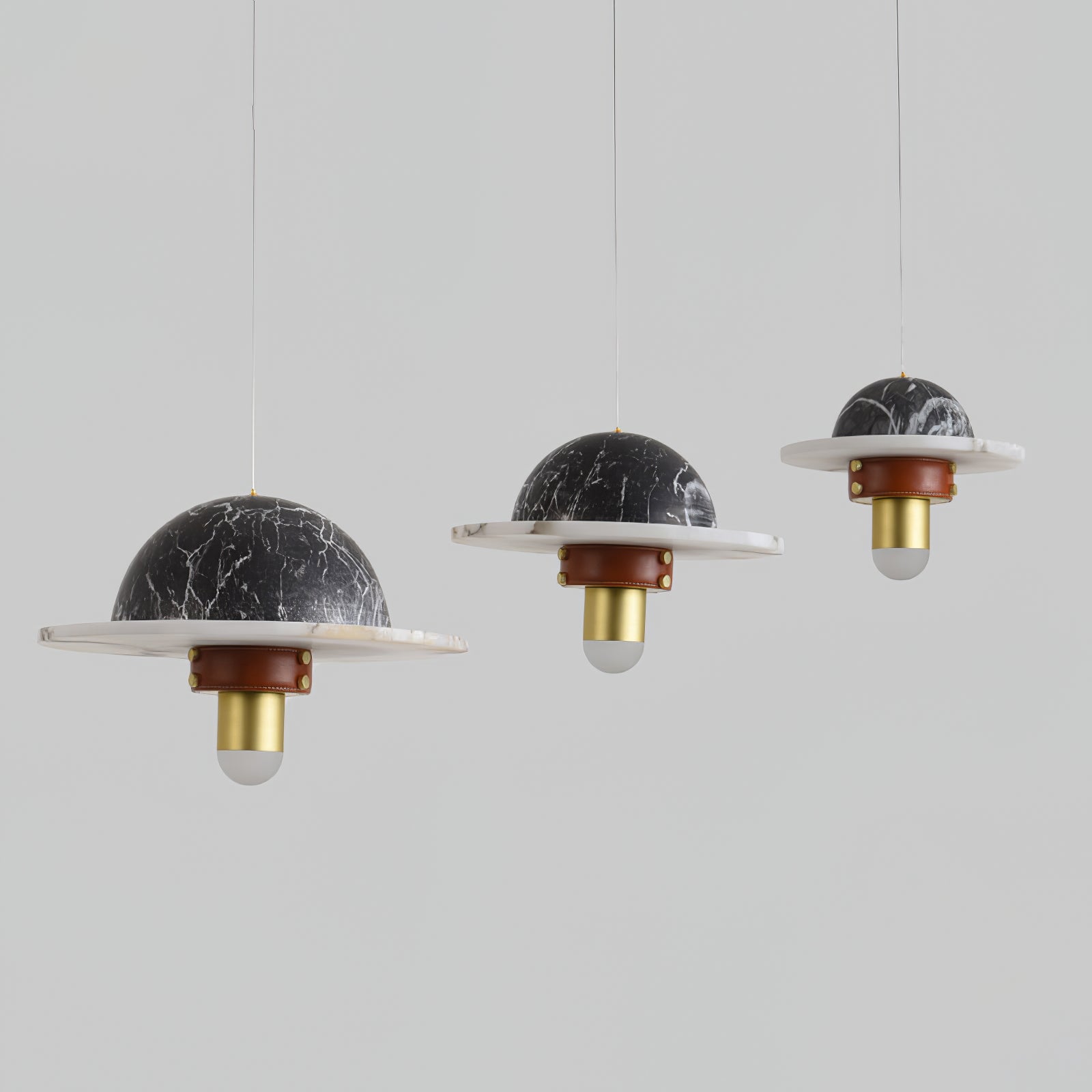 Jutta Pendant Lamp Marble Leather Fusion - Letslighting