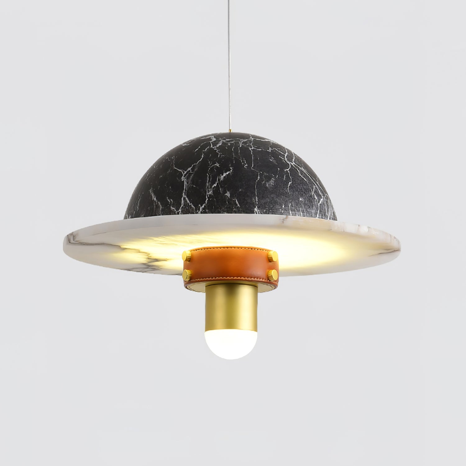 Jutta Pendant Lamp Marble Leather Fusion - Letslighting