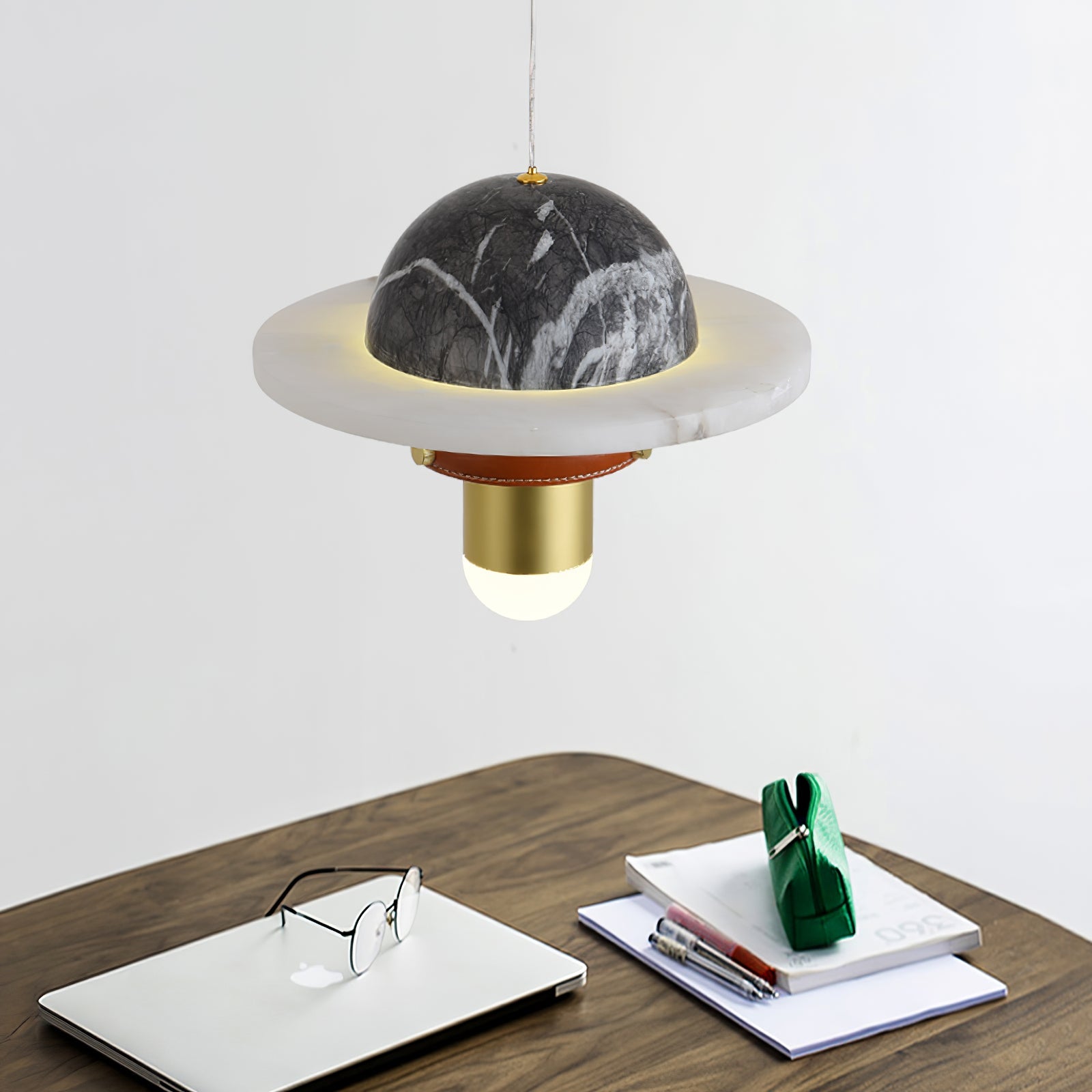Jutta Pendant Lamp Marble Leather Fusion - Letslighting