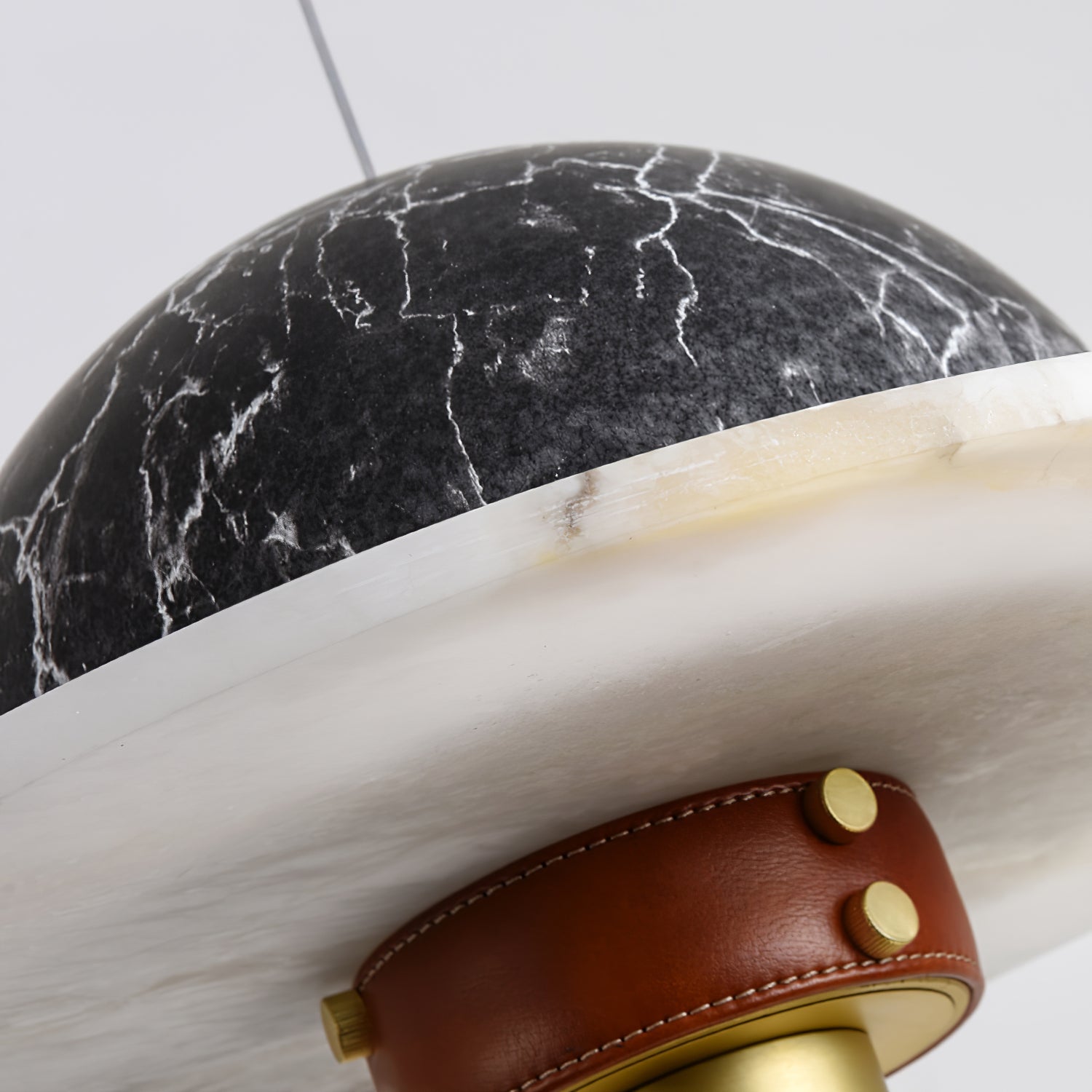 Jutta Pendant Lamp Marble Leather Fusion - Letslighting