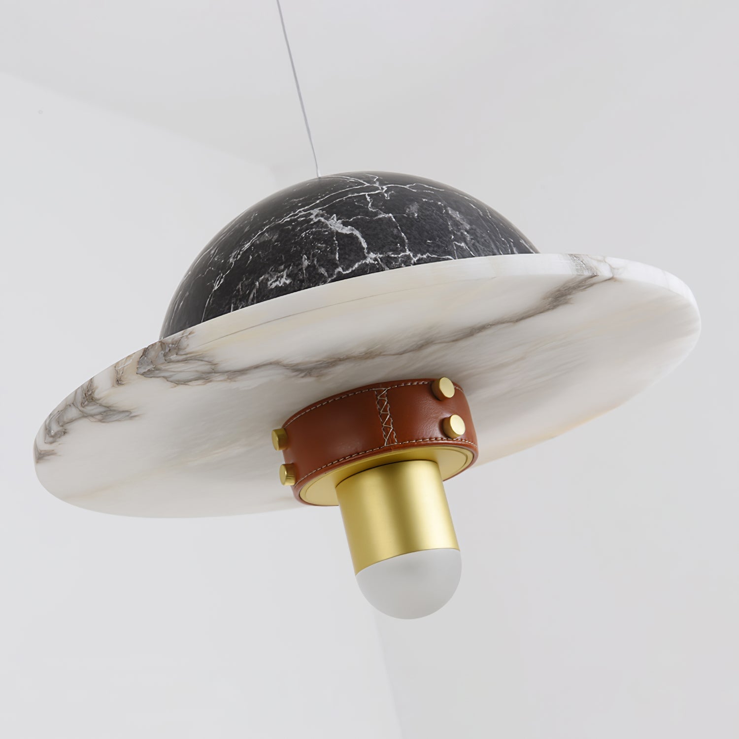 Jutta Pendant Lamp Marble Leather Fusion - Letslighting