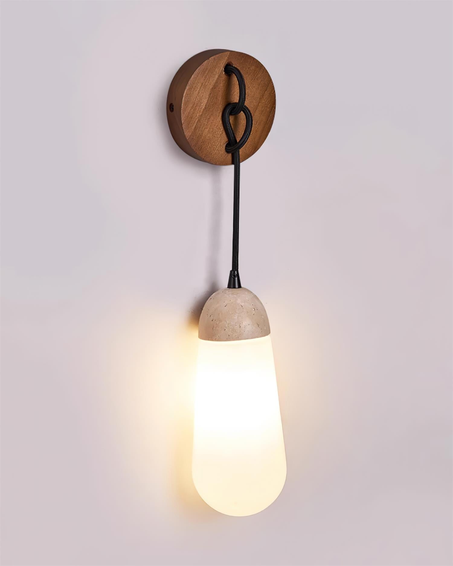 Ritta Wall Lamp Travertine Teardrop-shaped - Letslighting