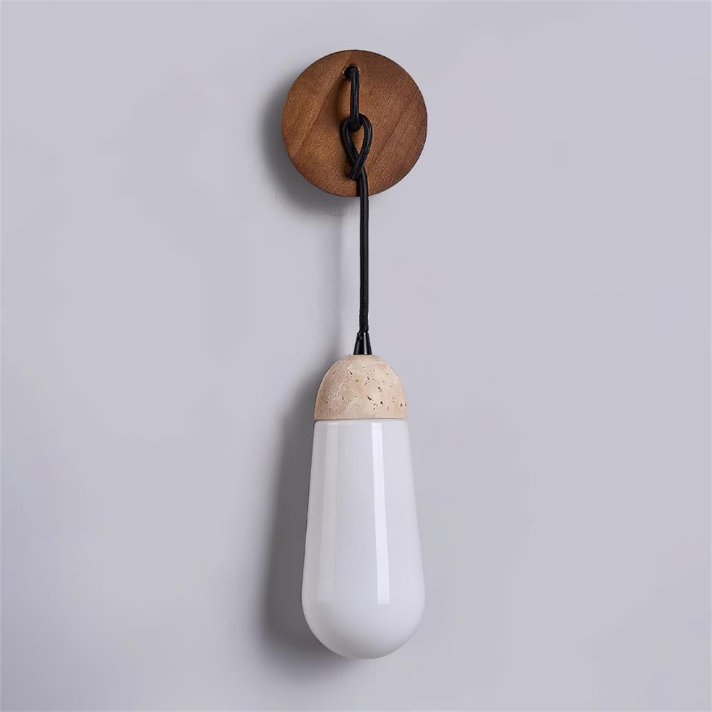 Ritta Wall Lamp Travertine Teardrop-shaped - Letslighting