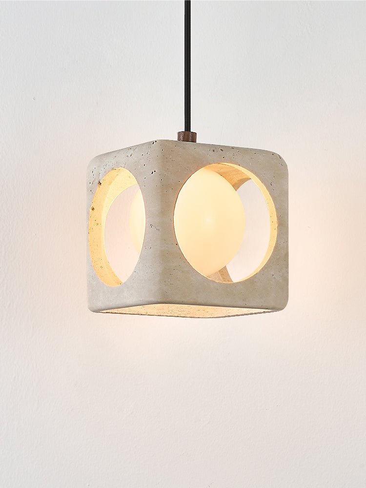 Kaelis Modern Travertine Pendant Light