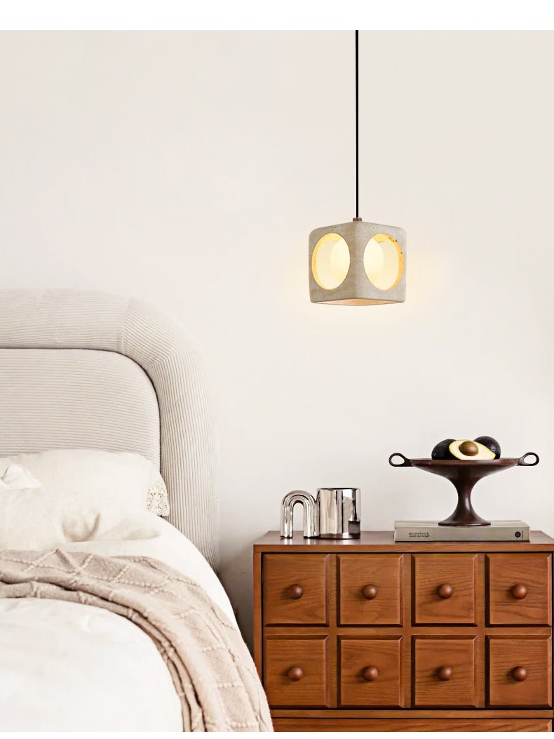 Kaelis Modern Travertine Pendant Light