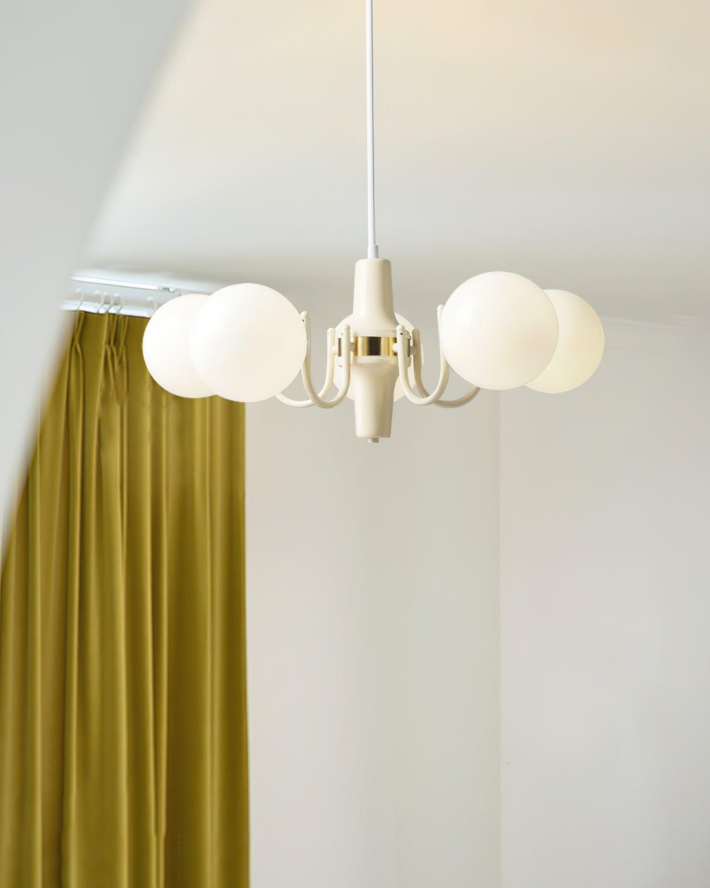 Aira Glass Chandelier Cream Hue - Letslighting