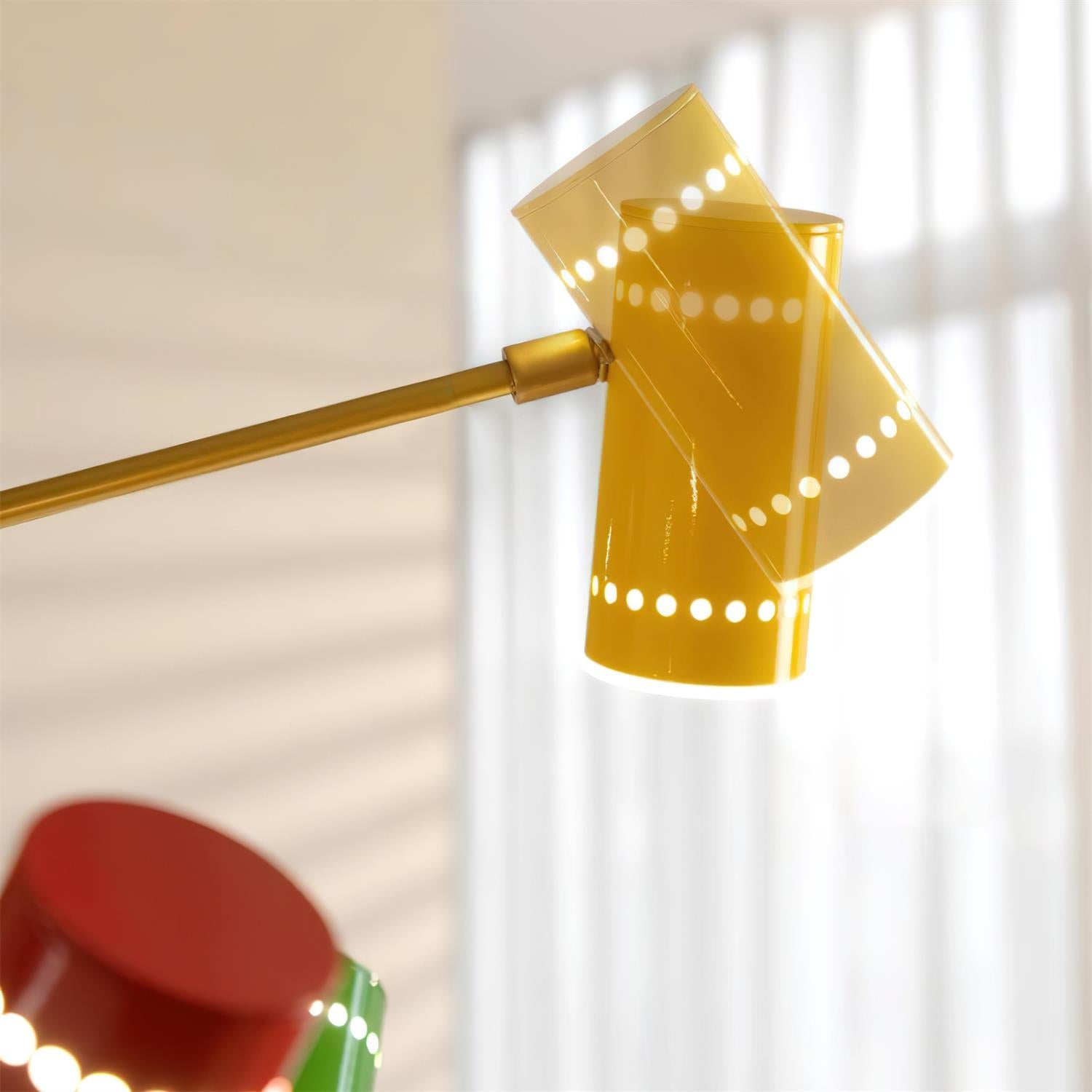 Kaleido Chandelier with Colorful Spoke Accents - Letslighting