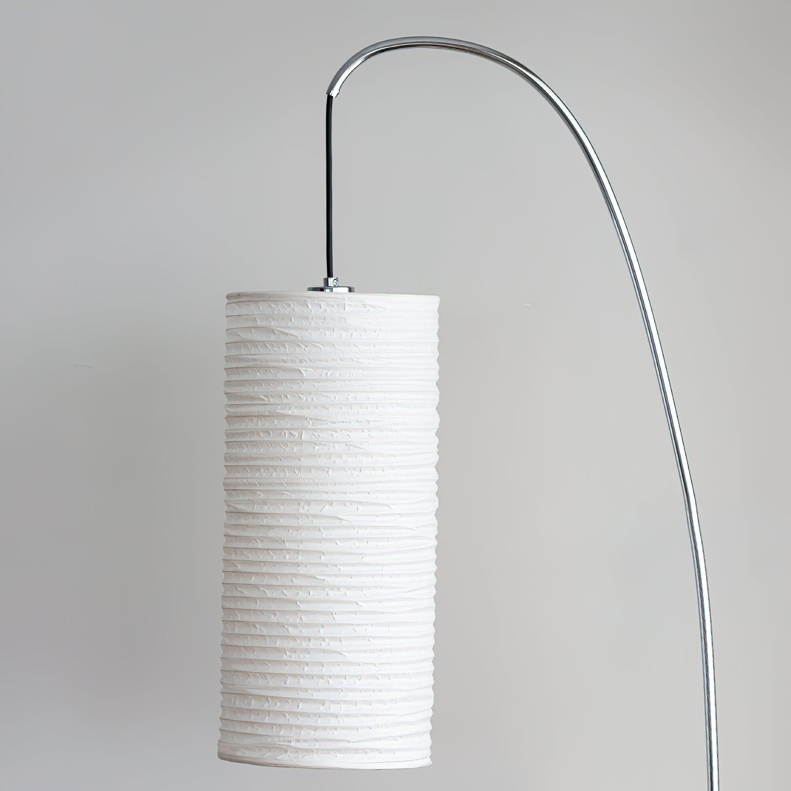 Crescent Contemporary Paper Floor Lamp - Letslighting