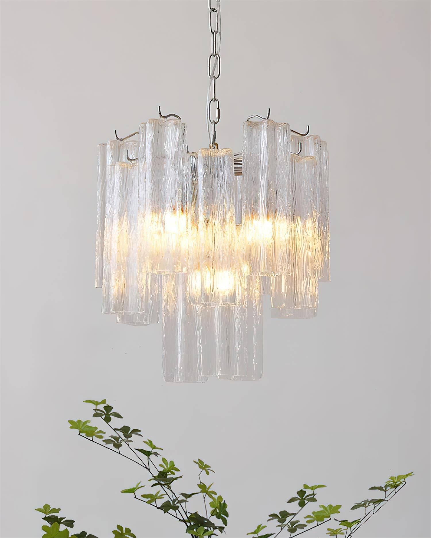 Kamenicky Chandelier Cascading Glass Tiers - Letslighting