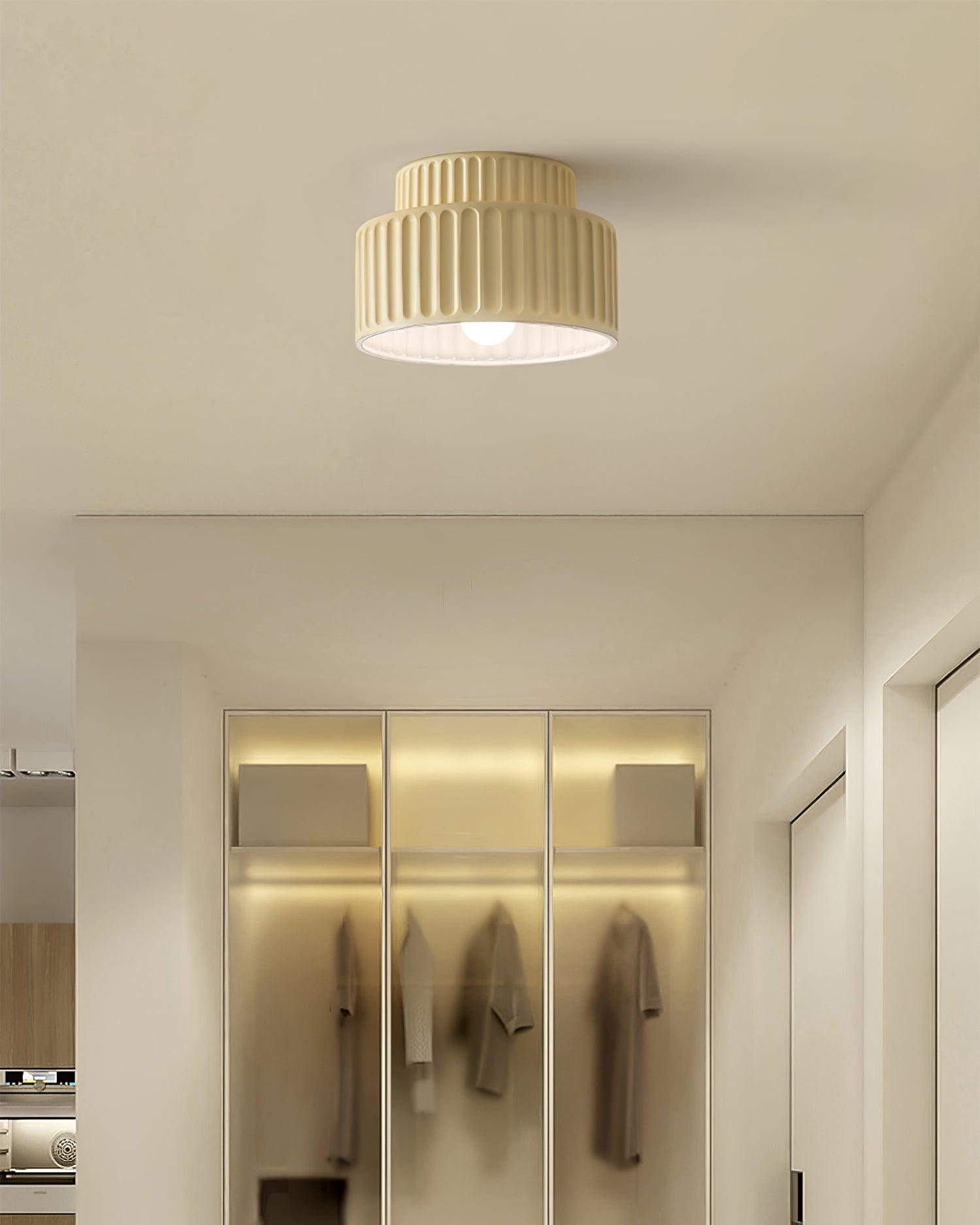 Terrena Ribbed Ceiling Light - Letslighting