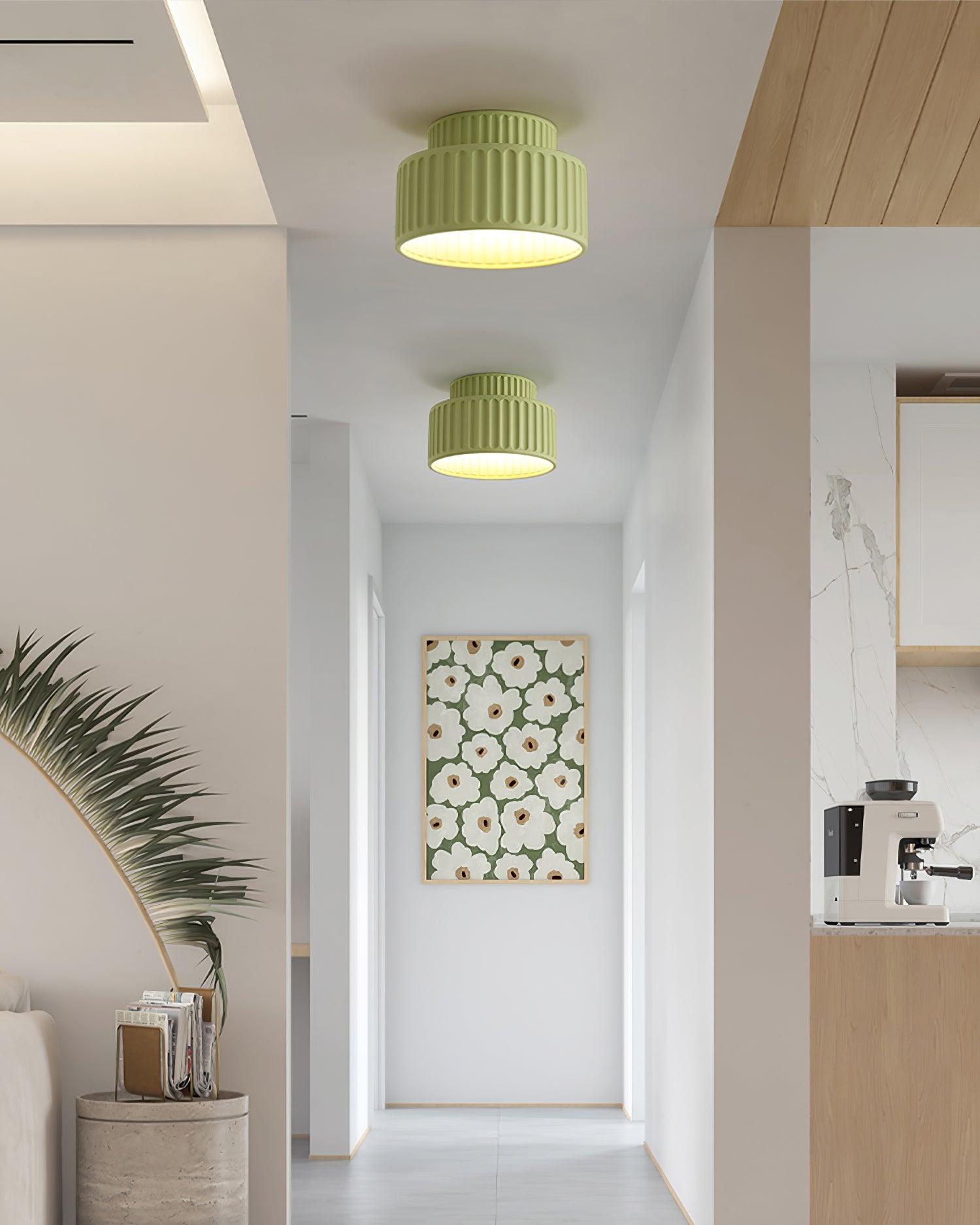 Terrena Ribbed Ceiling Light - Letslighting