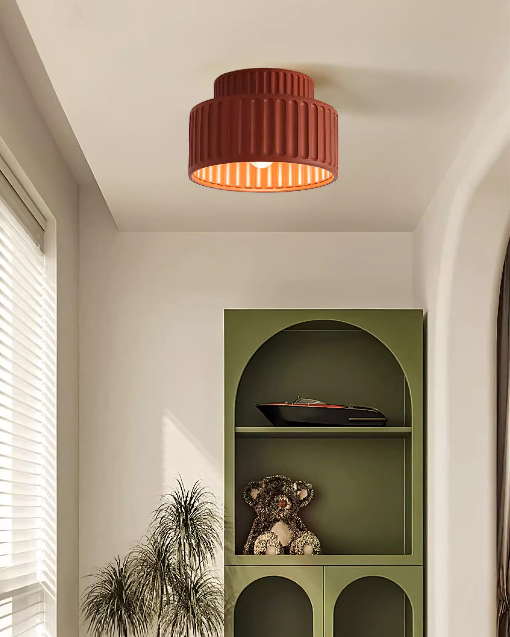 Terrena Ribbed Ceiling Light - Letslighting