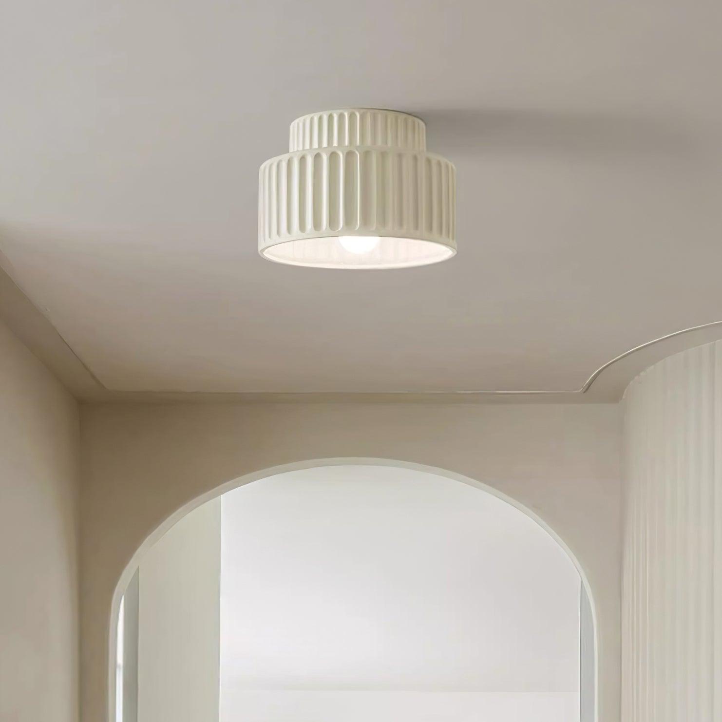 Terrena Ribbed Ceiling Light - Letslighting