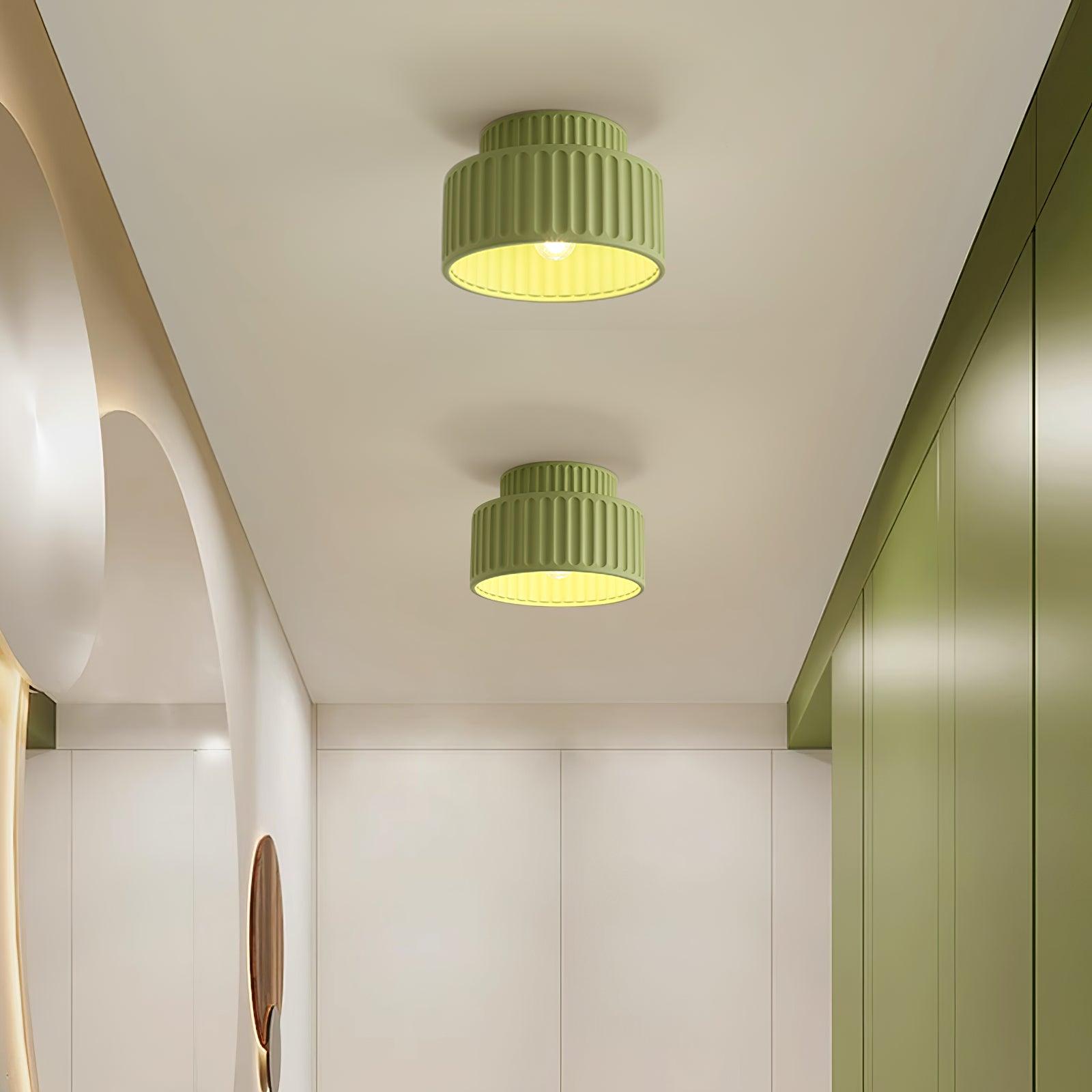 Terrena Ribbed Ceiling Light - Letslighting
