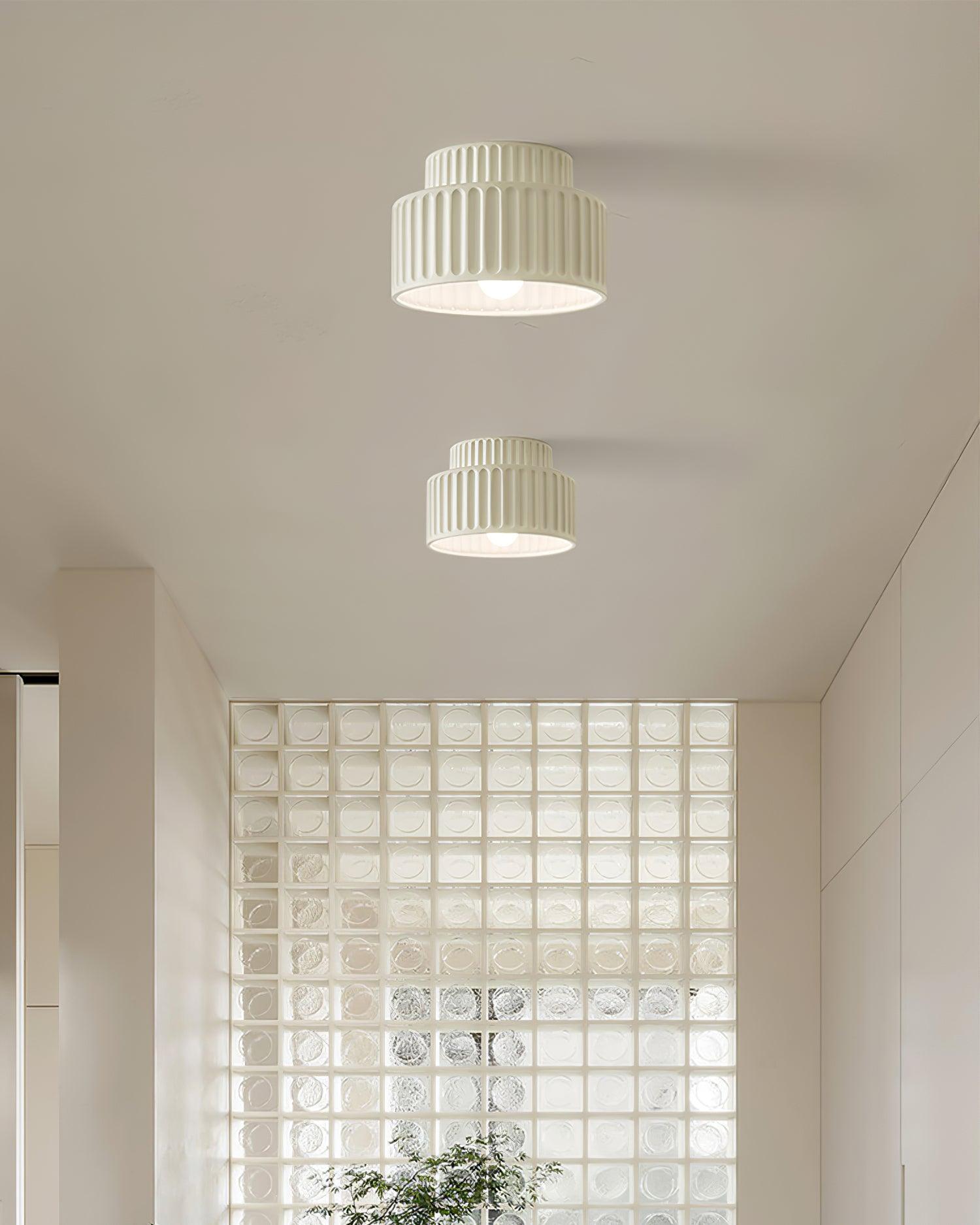 Terrena Ribbed Ceiling Light - Letslighting