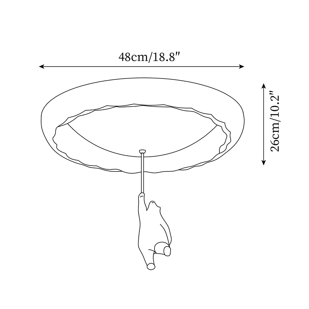 Aria Little Bear Ceiling Light - Letslighting