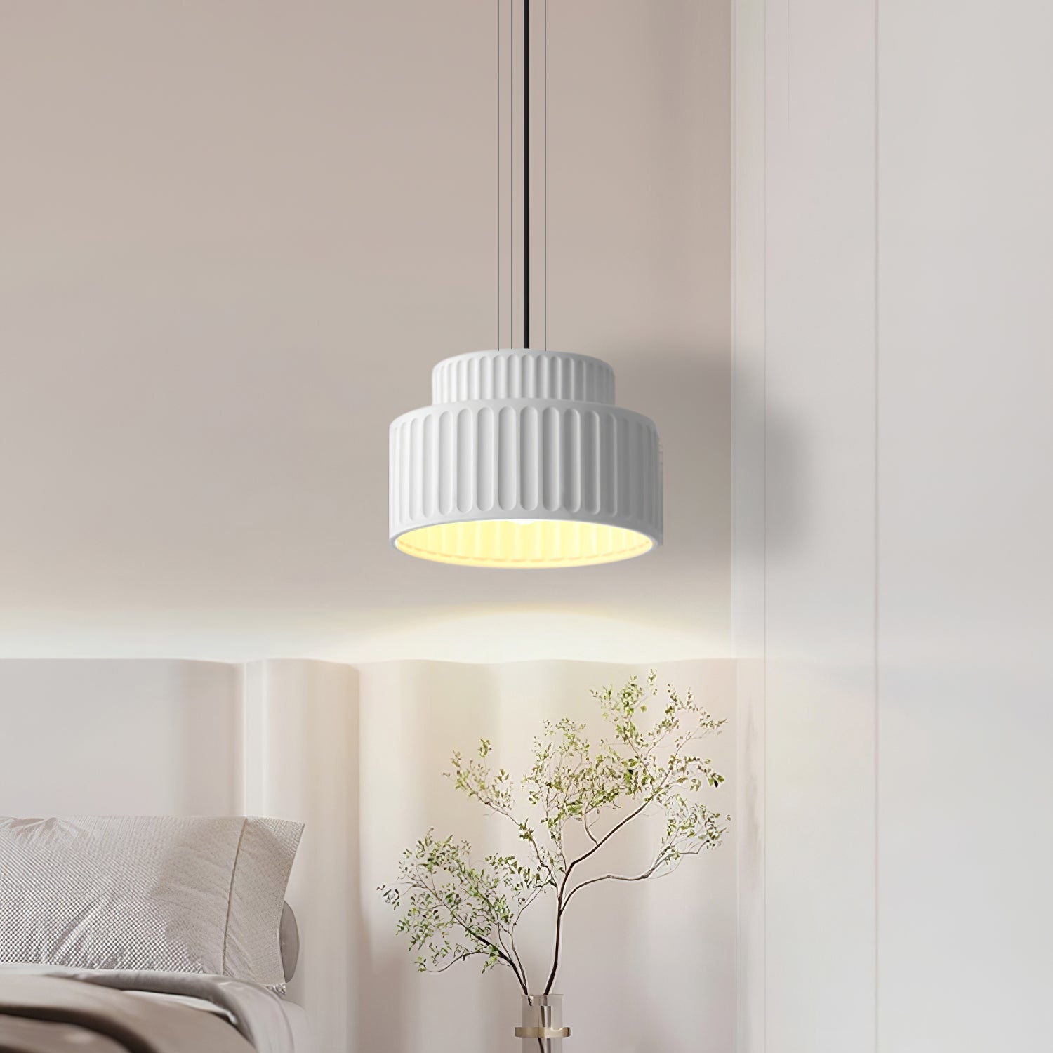 Terrena Ribbed Pendant Light - Letslighting