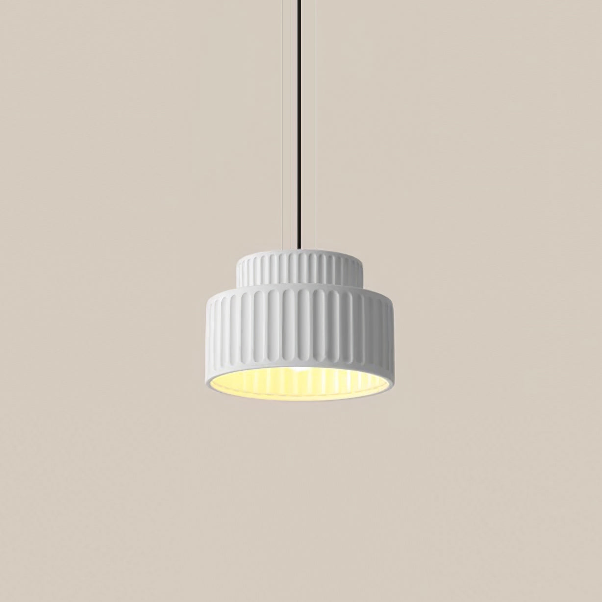 Terrena Ribbed Pendant Light - Letslighting