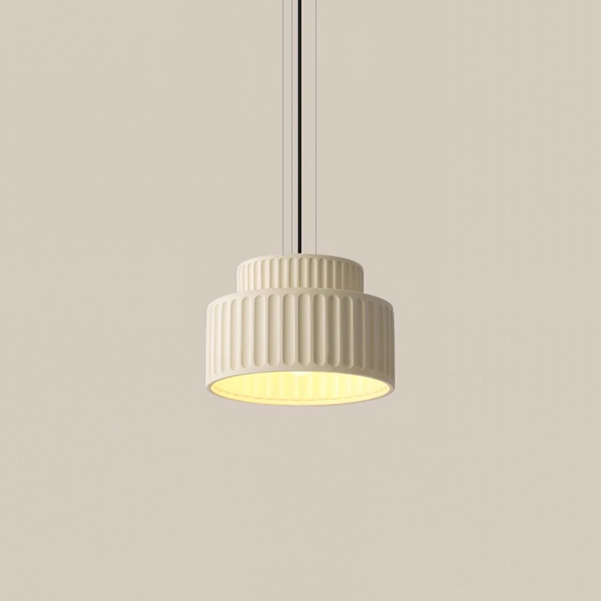 Terrena Ribbed Pendant Light - Letslighting