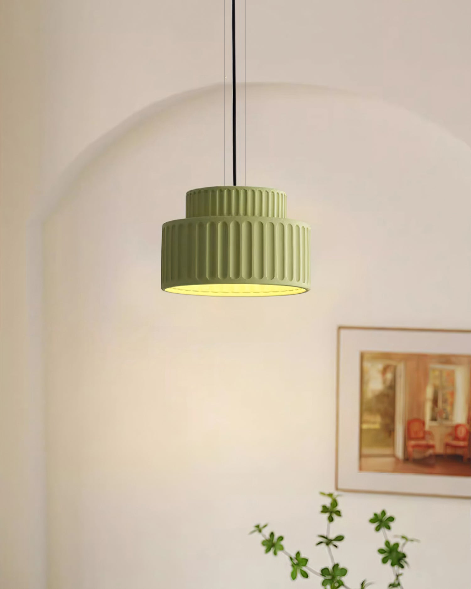 Terrena Ribbed Pendant Light - Letslighting