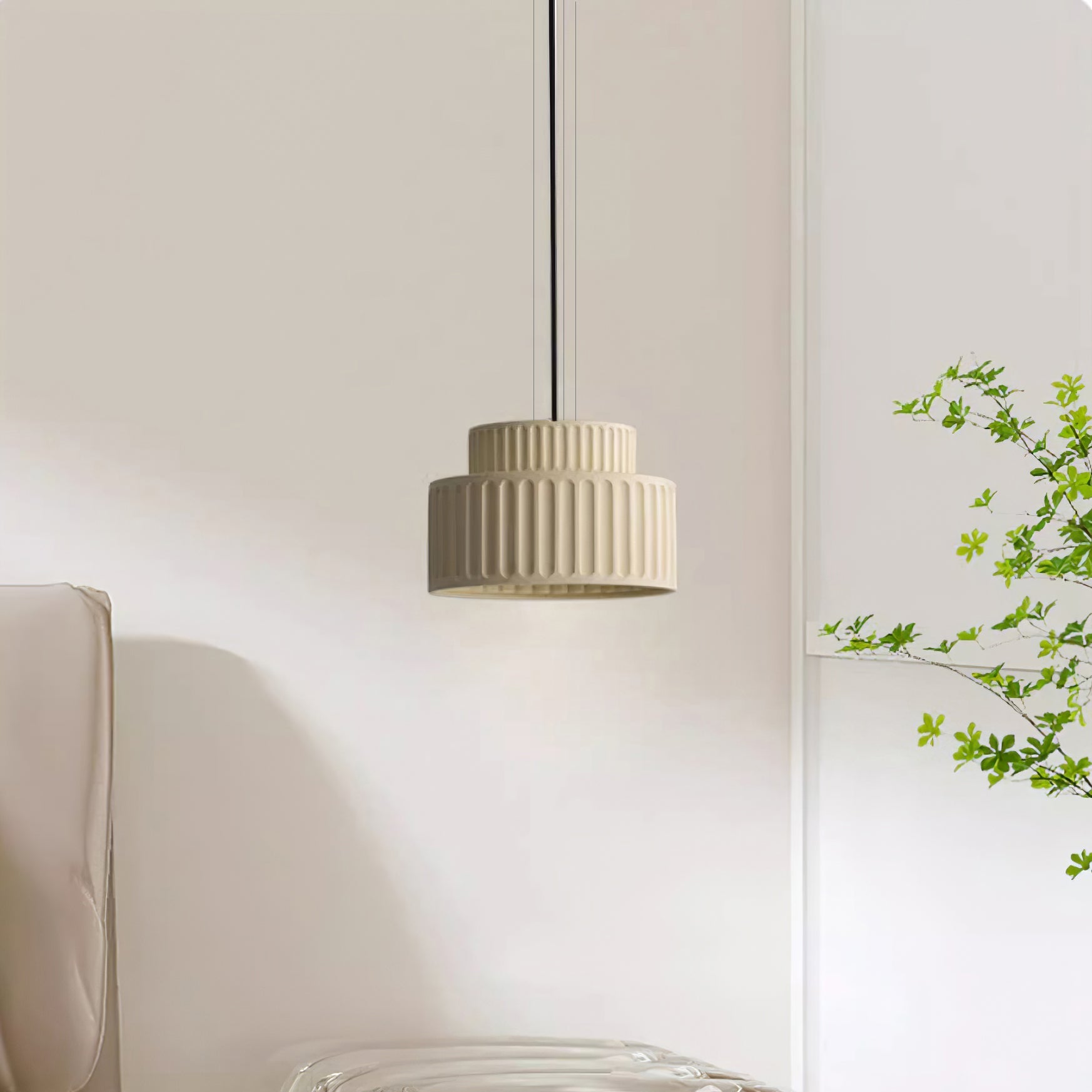 Terrena Ribbed Pendant Light - Letslighting