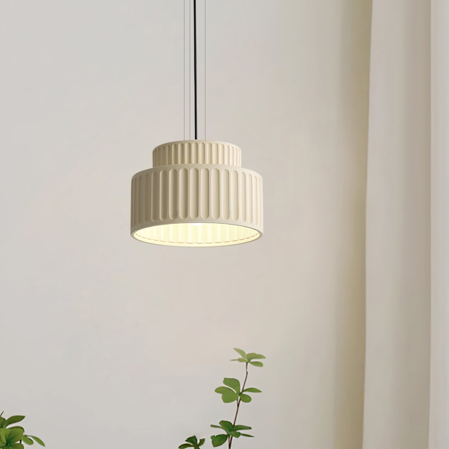 Terrena Ribbed Pendant Light - Letslighting