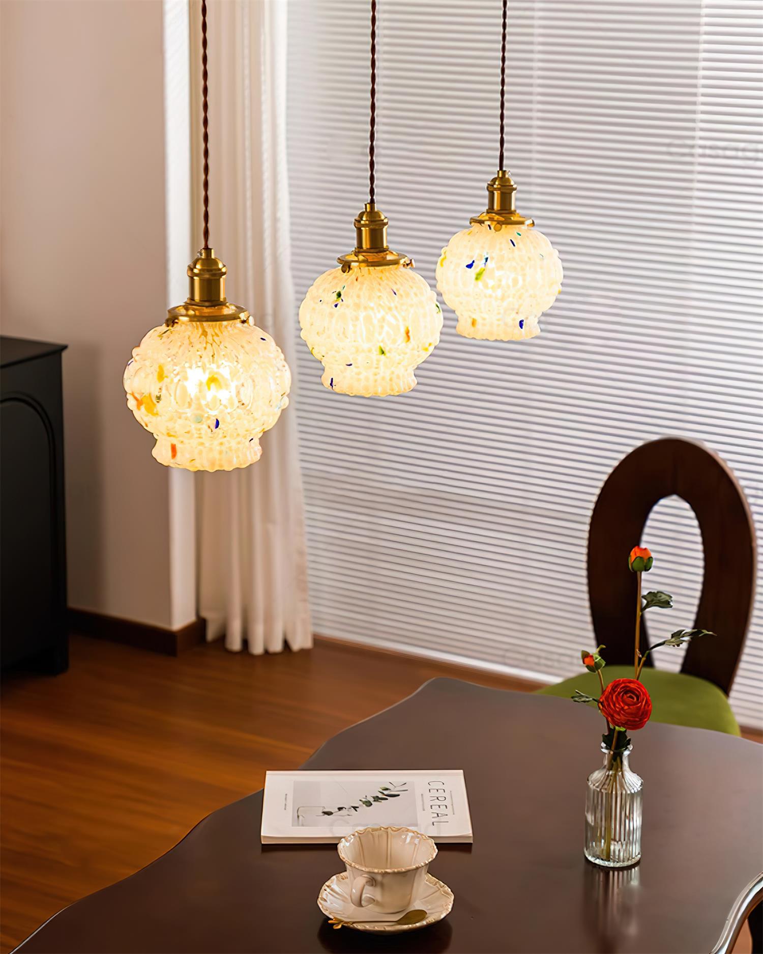 Jovik Textured Glass Pendant Light - Letslighting