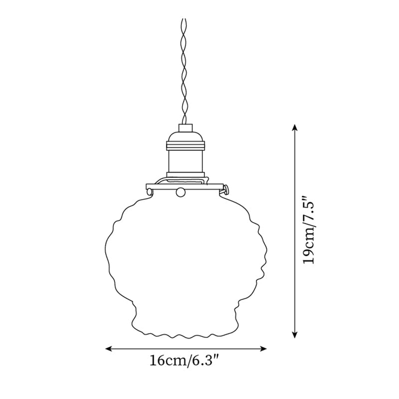 Jovik Textured Glass Pendant Light - Letslighting