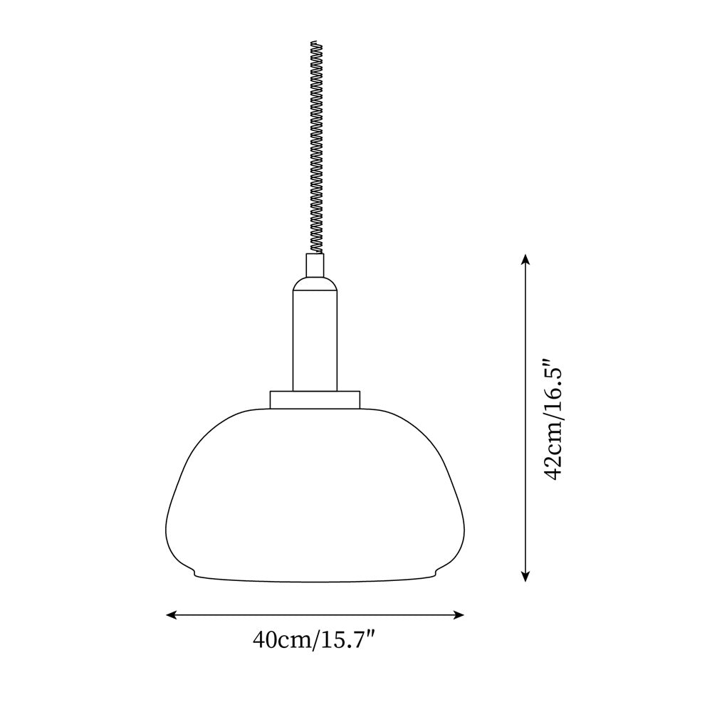 Karina Pendant Lamp Amber Glass Modern - Letslighting