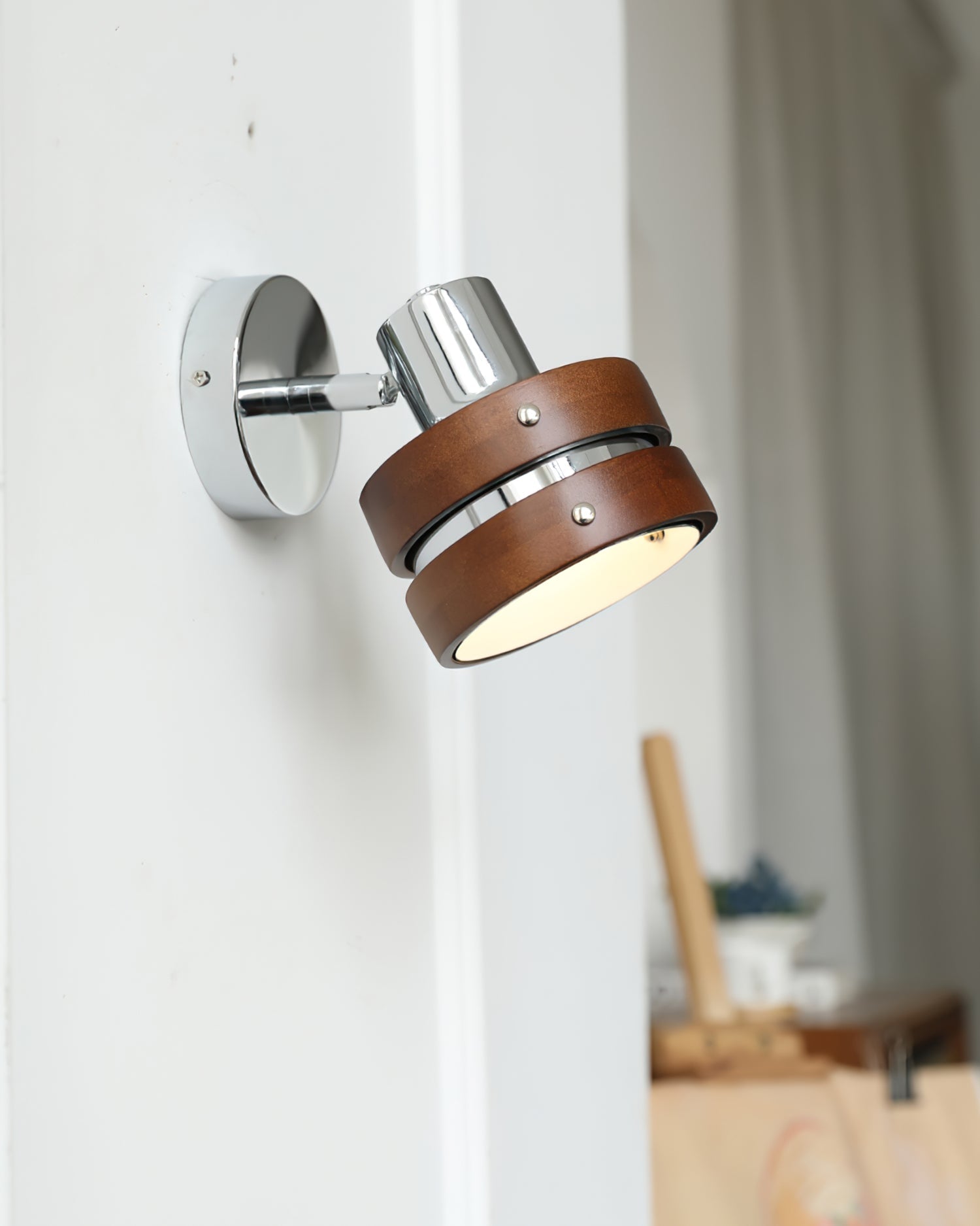 Zanorir Premium Nordic Art Walnut Wall Lamp - Letslighting