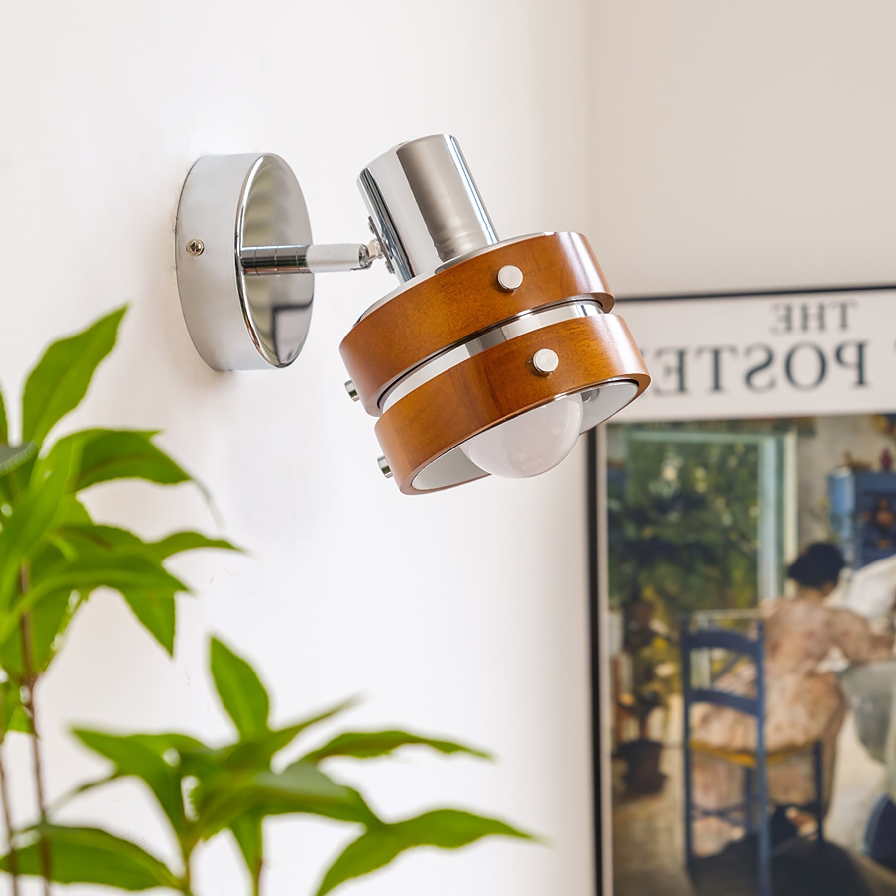 Zanorir Premium Nordic Art Walnut Wall Lamp - Letslighting