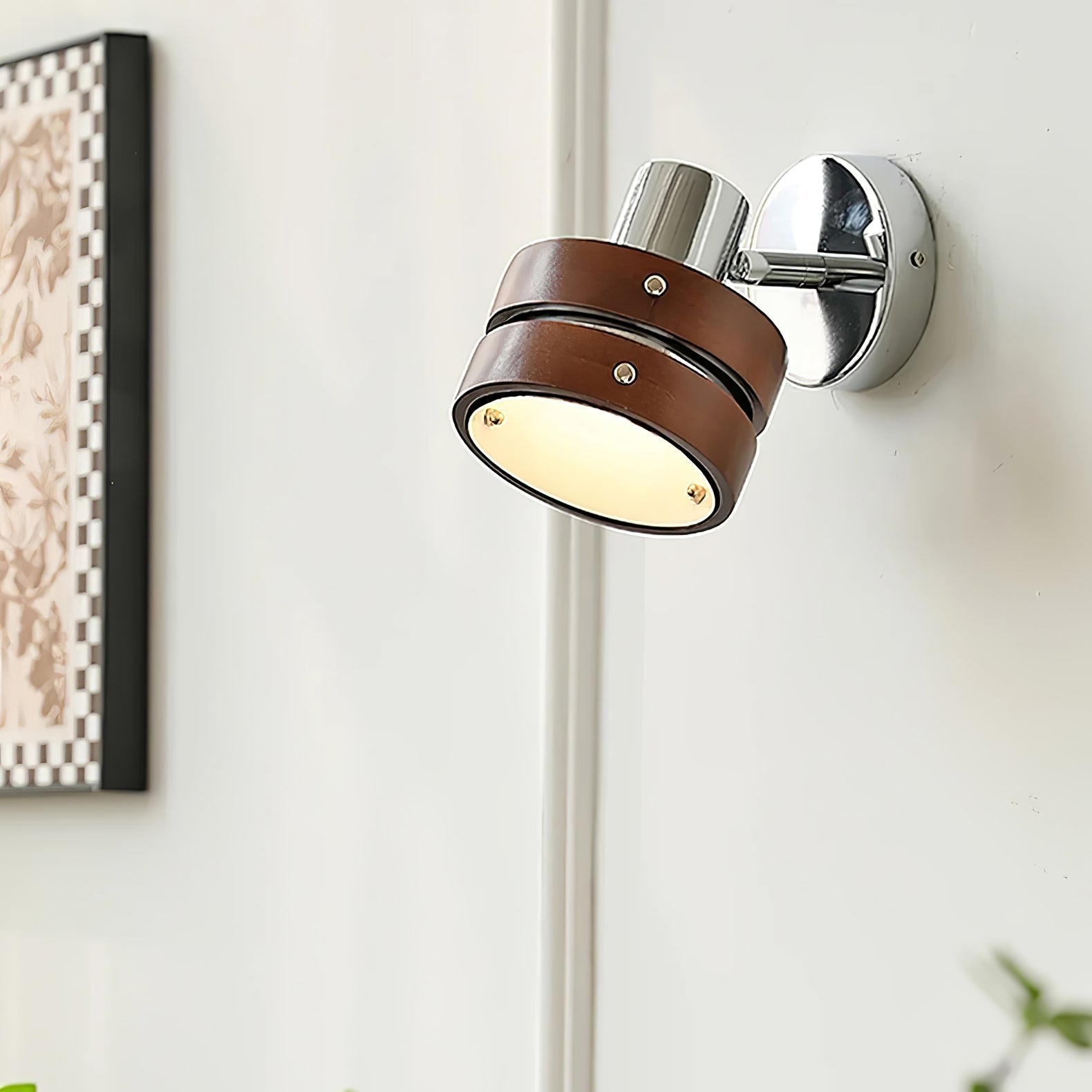 Zanorir Premium Nordic Art Walnut Wall Lamp - Letslighting