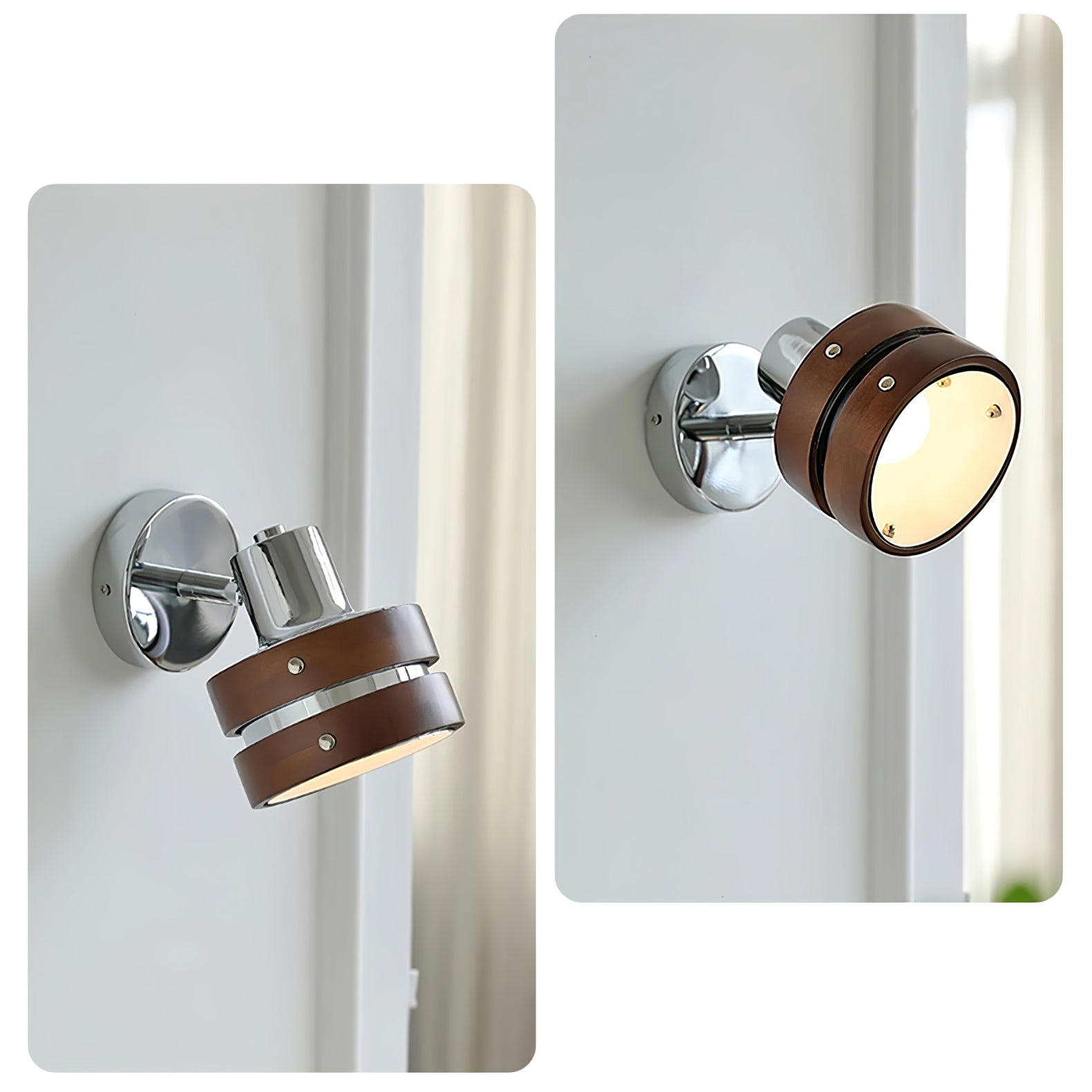 Zanorir Premium Nordic Art Walnut Wall Lamp - Letslighting