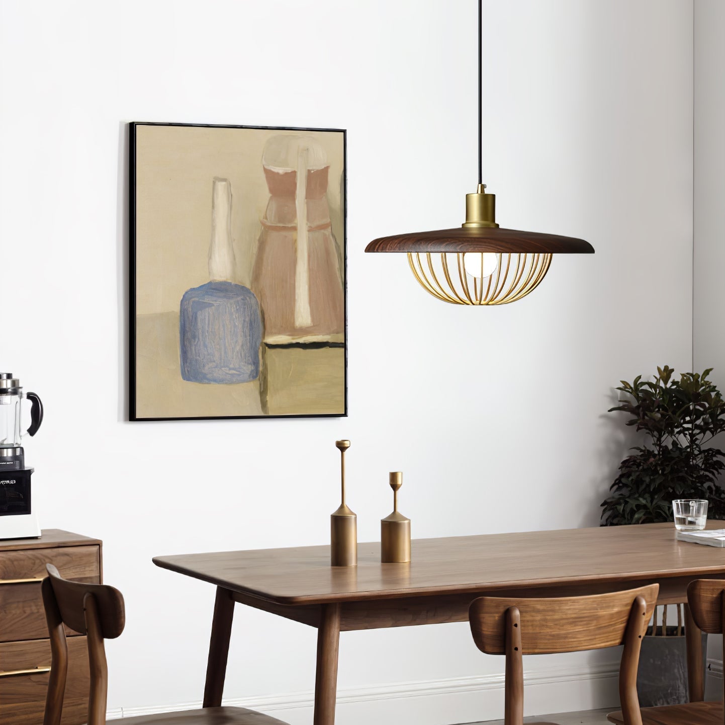 Elanora Wood Retro Vintage Pendant Lamp - Letslighting
