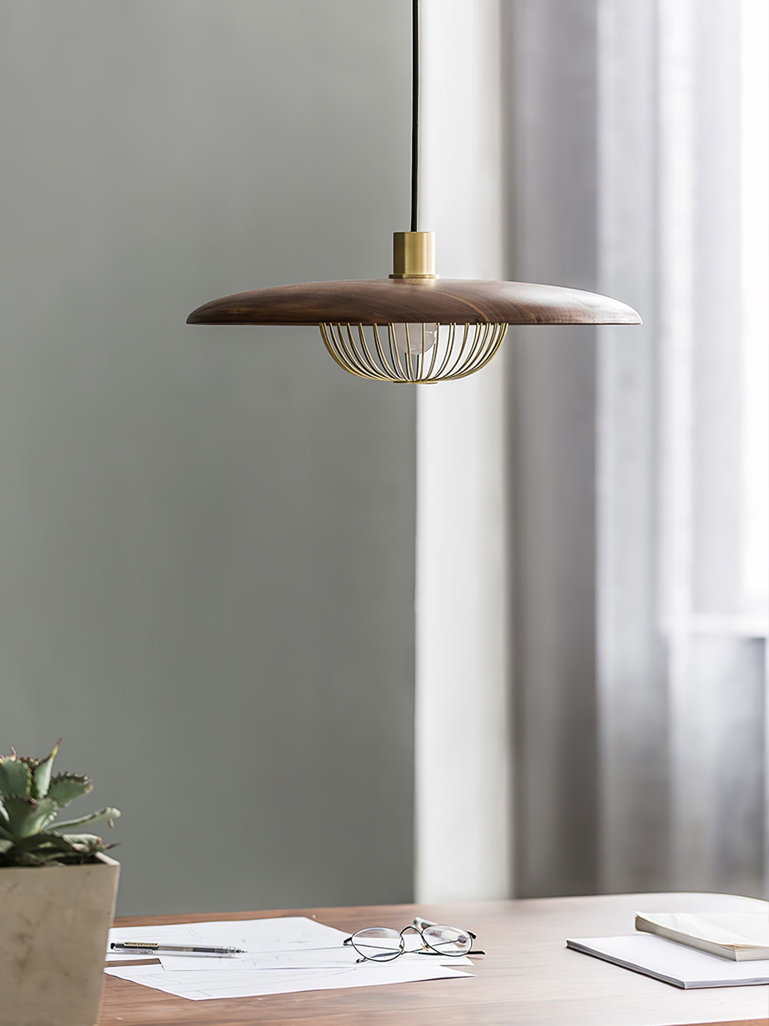 Elanora Wood Retro Vintage Pendant Lamp - Letslighting