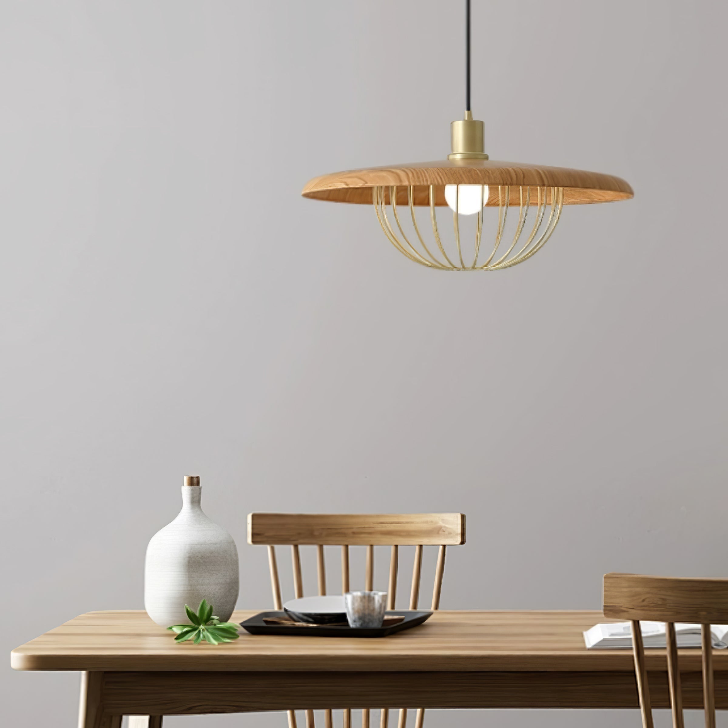 Elanora Wood Retro Vintage Pendant Lamp - Letslighting