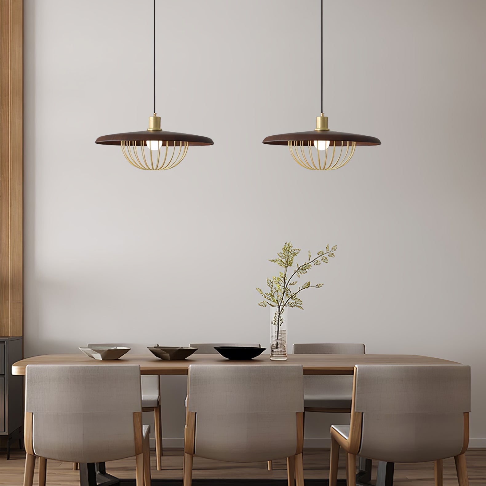 Elanora Wood Retro Vintage Pendant Lamp - Letslighting