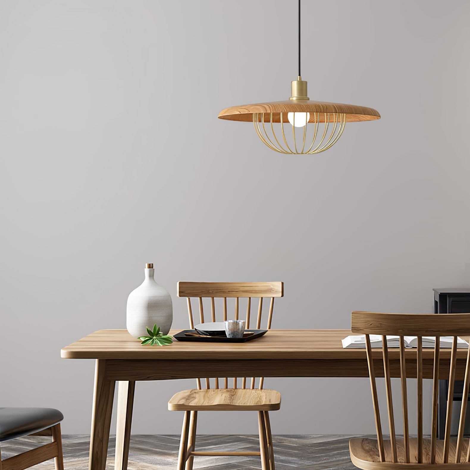 Elanora Wood Retro Vintage Pendant Lamp - Letslighting