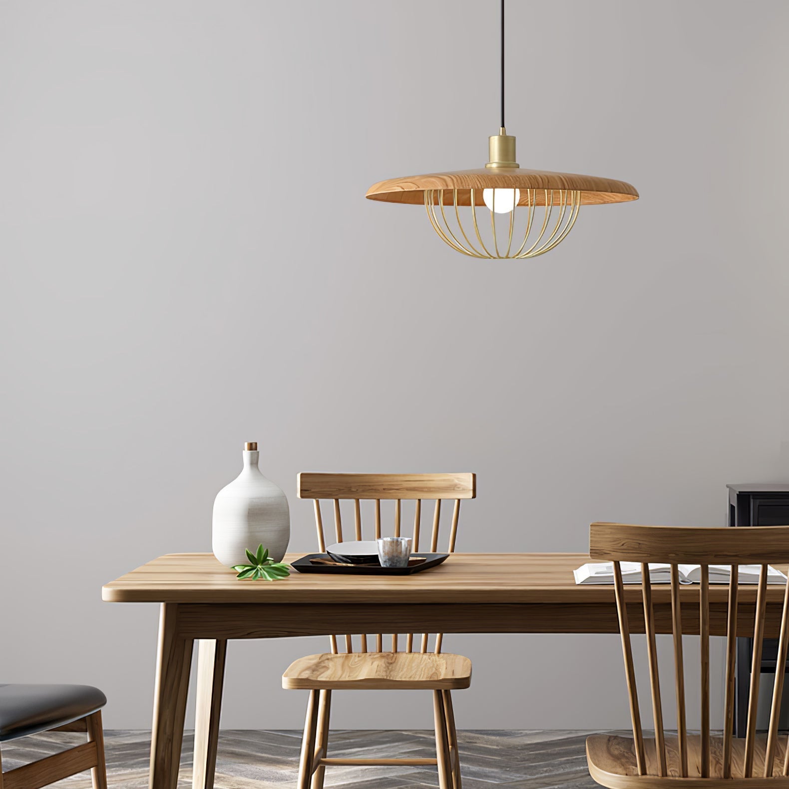 Elanora Wood Retro Vintage Pendant Lamp - Letslighting