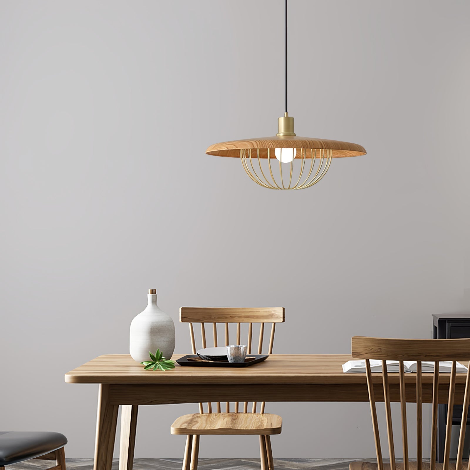 Elanora Wood Retro Vintage Pendant Lamp - Letslighting
