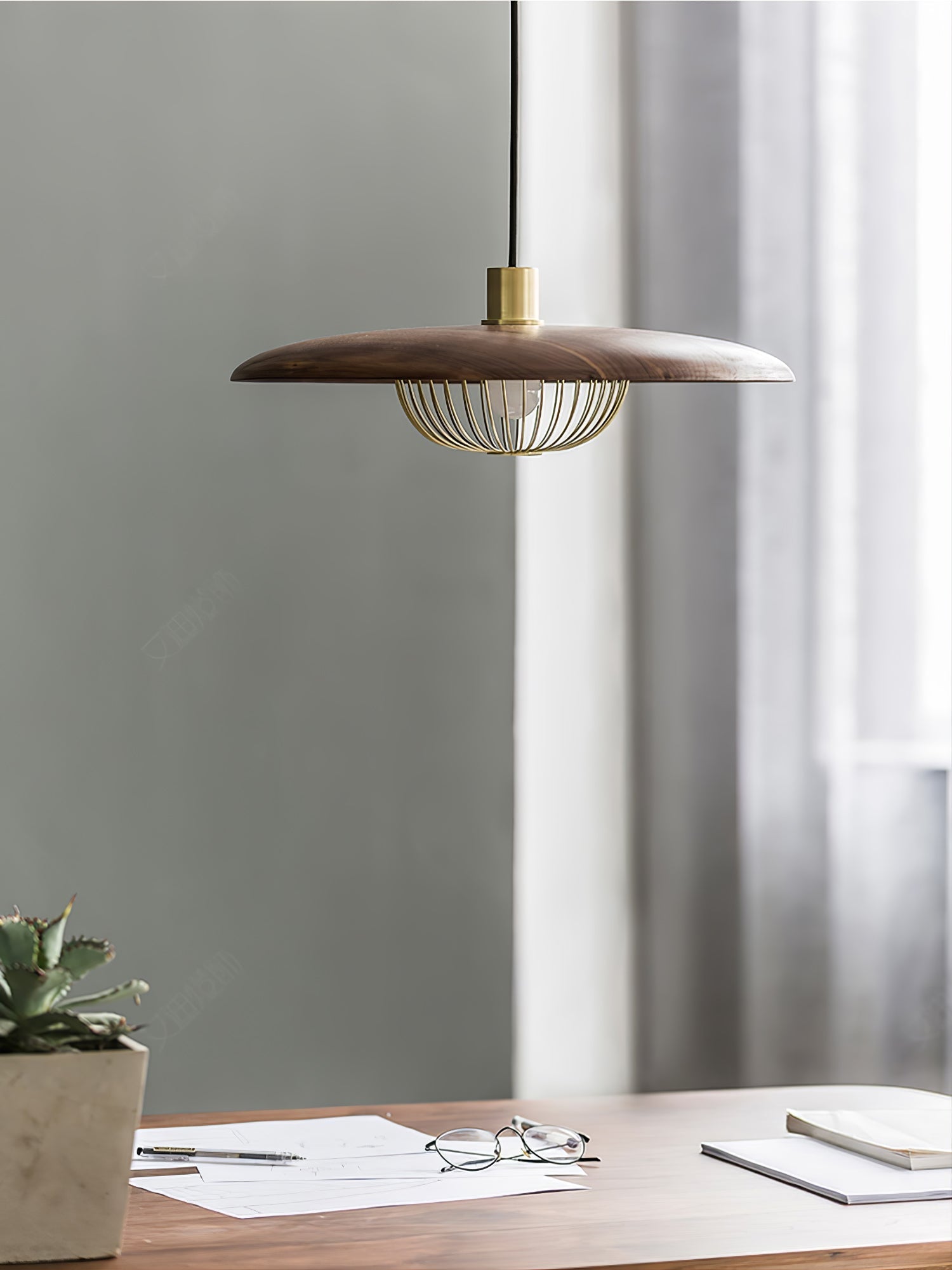 Elanora Wood Retro Vintage Pendant Lamp - Letslighting
