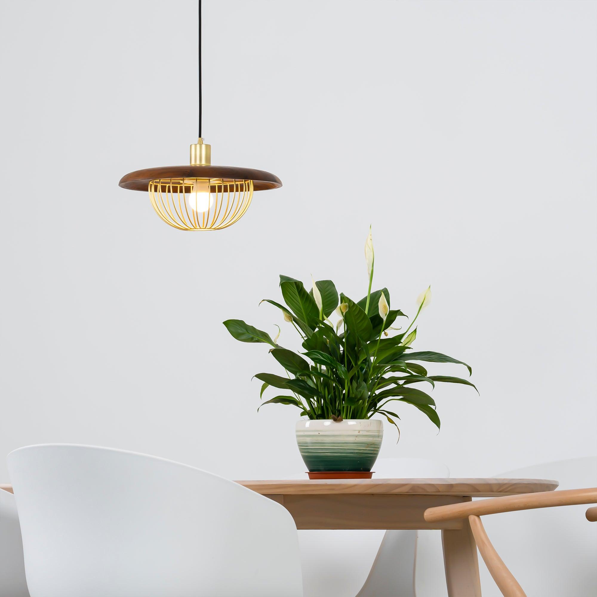 Elanora Wood Retro Vintage Pendant Lamp - Letslighting