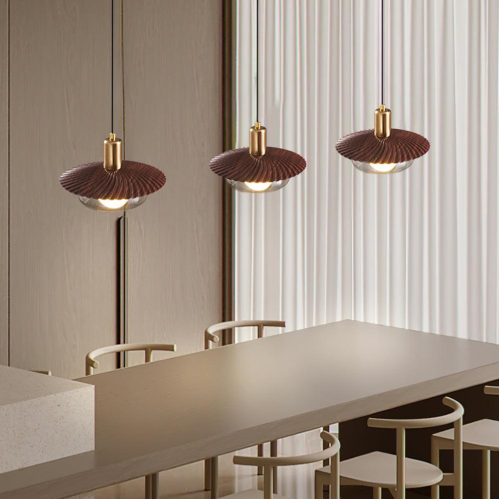Elysor Brass and Glass Pendant Lamp - Letslighting